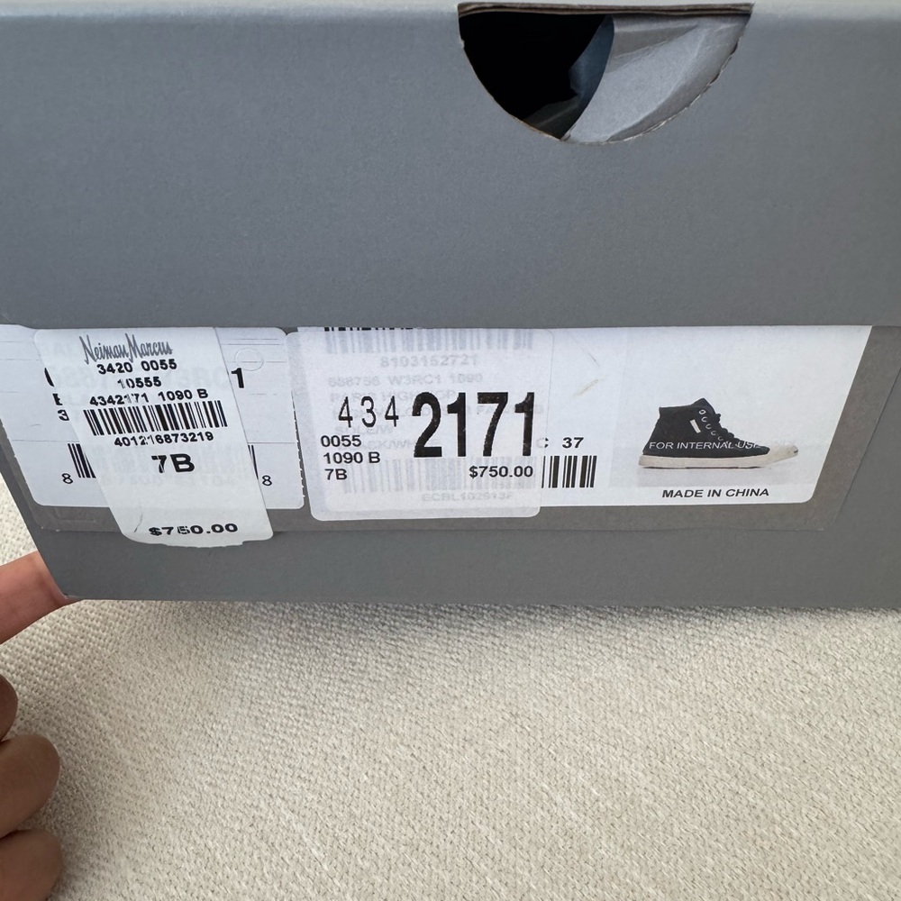 Balenciaga High Top Paris Sneakers - Picture 10 of 11